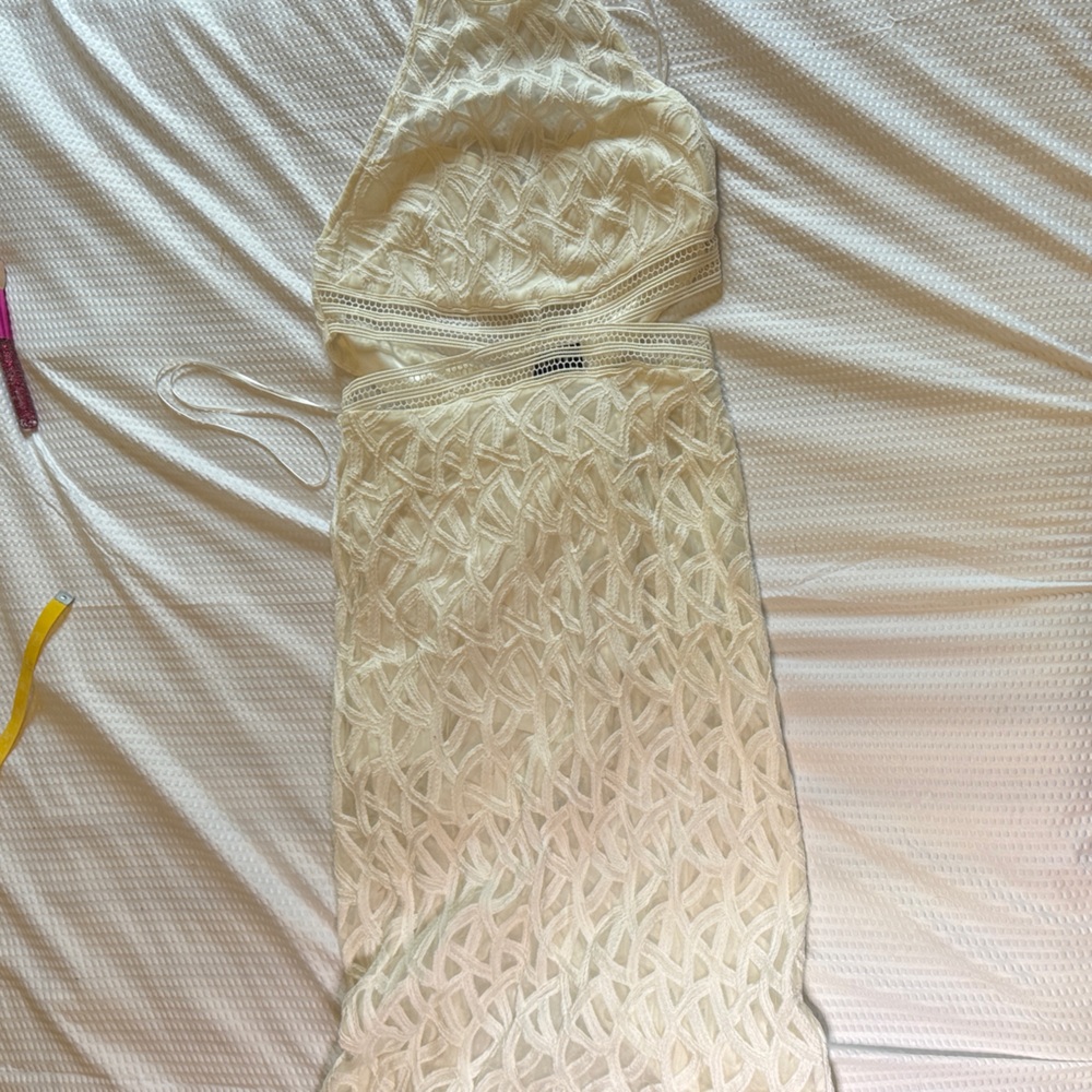 Bardot Cream Midi Dress